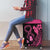 Breast Cancer Awareness Luggage Cover Think Pink Polynesian Ribbon and Butterfly