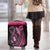 Breast Cancer Awareness Luggage Cover Think Pink Polynesian Ribbon and Butterfly