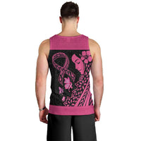Breast Cancer Awareness Men Tank Top Think Pink Polynesian Ribbon and Butterfly LT03 - Polynesian Pride