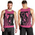 Breast Cancer Awareness Men Tank Top Think Pink Polynesian Ribbon and Butterfly