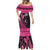 Breast Cancer Awareness Mermaid Dress Think Pink Polynesian Ribbon and Butterfly