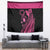 Breast Cancer Awareness Tapestry Think Pink Polynesian Ribbon and Butterfly