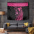 Breast Cancer Awareness Tapestry Think Pink Polynesian Ribbon and Butterfly