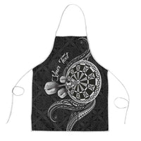 Personalised Niue Darts Masters Apron Tribal Hiapo Dartboard LT03 Black - Polynesian Pride