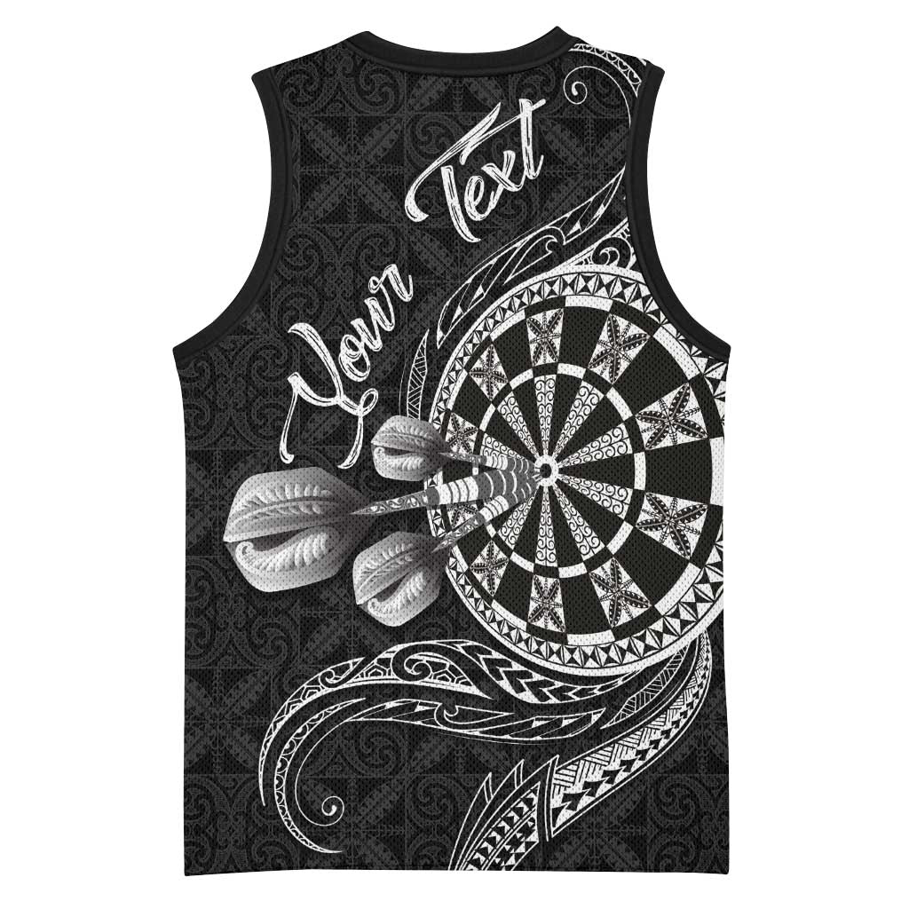 Personalised Niue Darts Masters Basketball Jersey Tribal Hiapo Dartboard LT03 - Polynesian Pride
