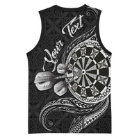 Personalised Niue Darts Masters Basketball Jersey Tribal Hiapo Dartboard LT03 - Polynesian Pride