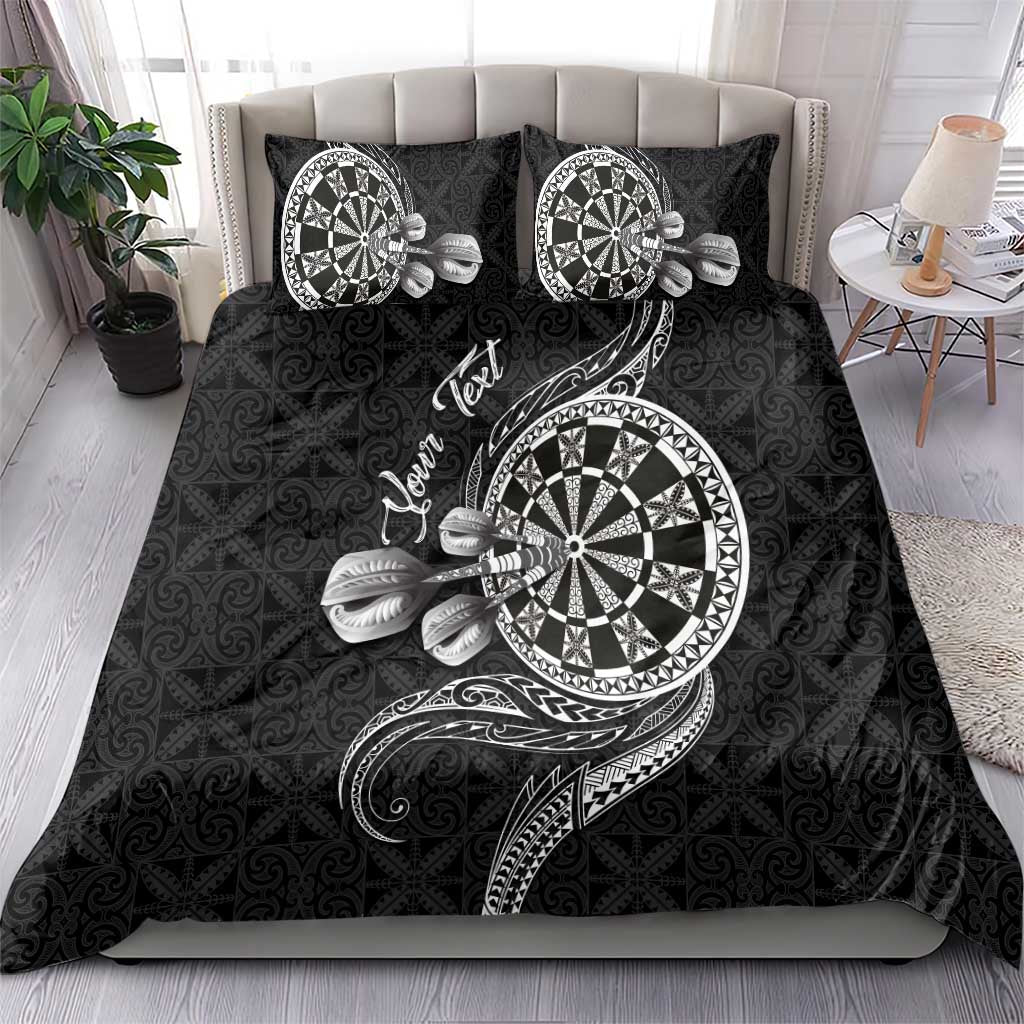 Personalised Niue Darts Masters Bedding Set Tribal Hiapo Dartboard - Polynesian Pride