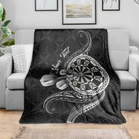 Personalised Niue Darts Masters Blanket Tribal Hiapo Dartboard - Polynesian Pride