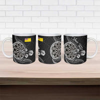 Personalised Niue Darts Masters Ceramic Mug Tribal Hiapo Dartboard LT03 - Polynesian Pride