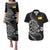 Personalised Niue Darts Masters Couples Matching Puletasi and Hawaiian Shirt Tribal Hiapo Dartboard - Polynesian Pride
