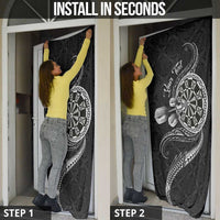 Personalised Niue Darts Masters Door Cover Tribal Hiapo Dartboard - Polynesian Pride