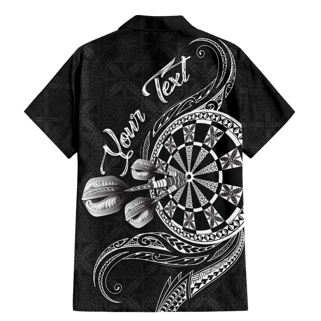 Personalised Niue Darts Masters Family Matching Mermaid Dress and Hawaiian Shirt Tribal Hiapo Dartboard - Polynesian Pride
