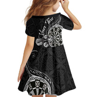 Personalised Niue Darts Masters Family Matching Off The Shoulder Long Sleeve Dress and Hawaiian Shirt Tribal Hiapo Dartboard - Polynesian Pride