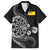 Personalised Niue Darts Masters Family Matching Off Shoulder Short Dress and Hawaiian Shirt Tribal Hiapo Dartboard - Polynesian Pride