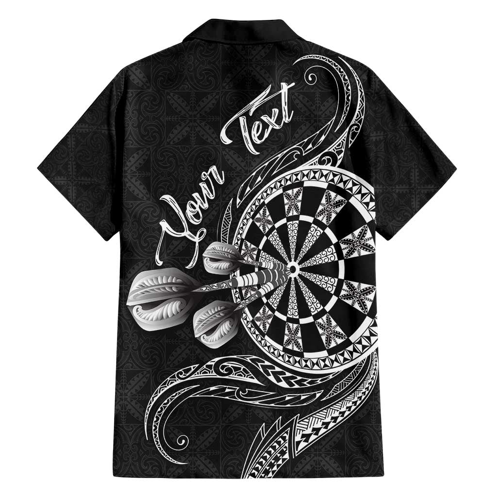Personalised Niue Darts Masters Family Matching Puletasi and Hawaiian Shirt Tribal Hiapo Dartboard - Polynesian Pride
