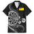 Personalised Niue Darts Masters Family Matching Short Sleeve Bodycon Dress and Hawaiian Shirt Tribal Hiapo Dartboard - Polynesian Pride