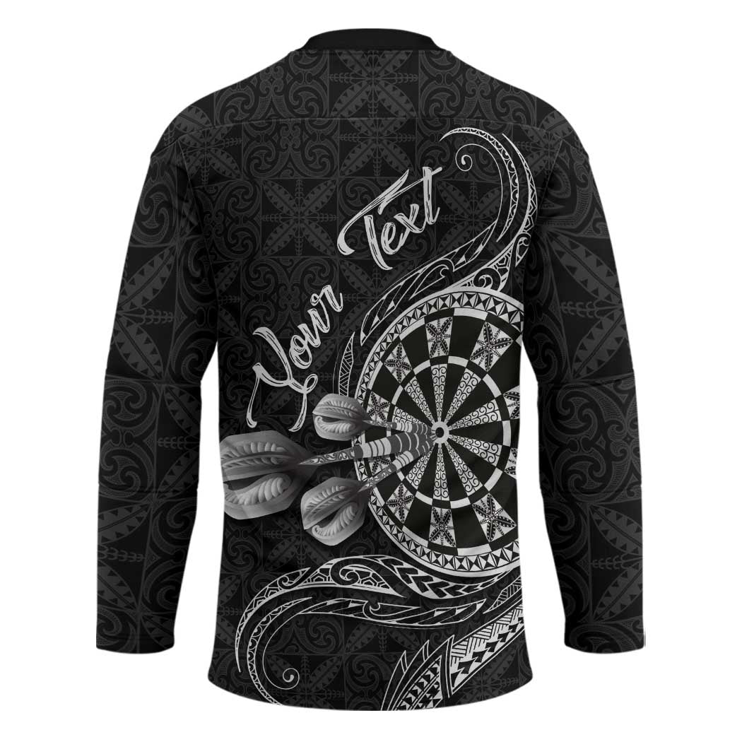 Personalised Niue Darts Masters Hockey Jersey Tribal Hiapo Dartboard LT03 - Polynesian Pride