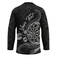 Personalised Niue Darts Masters Hockey Jersey Tribal Hiapo Dartboard LT03 - Polynesian Pride