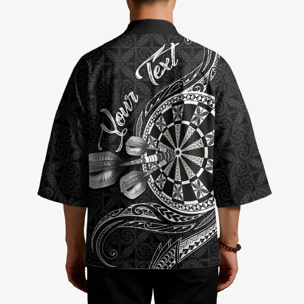 Personalised Niue Darts Masters Kimono Tribal Hiapo Dartboard - Polynesian Pride