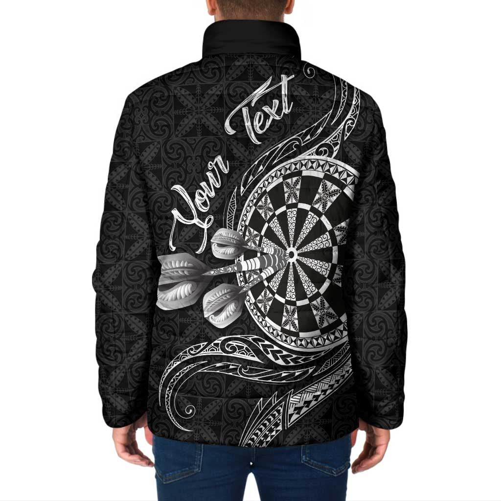 Personalised Niue Darts Masters Padded Jacket Tribal Hiapo Dartboard LT03 - Polynesian Pride
