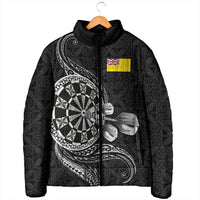 Personalised Niue Darts Masters Padded Jacket Tribal Hiapo Dartboard LT03 - Polynesian Pride