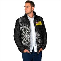 Personalised Niue Darts Masters Padded Jacket Tribal Hiapo Dartboard LT03 - Polynesian Pride