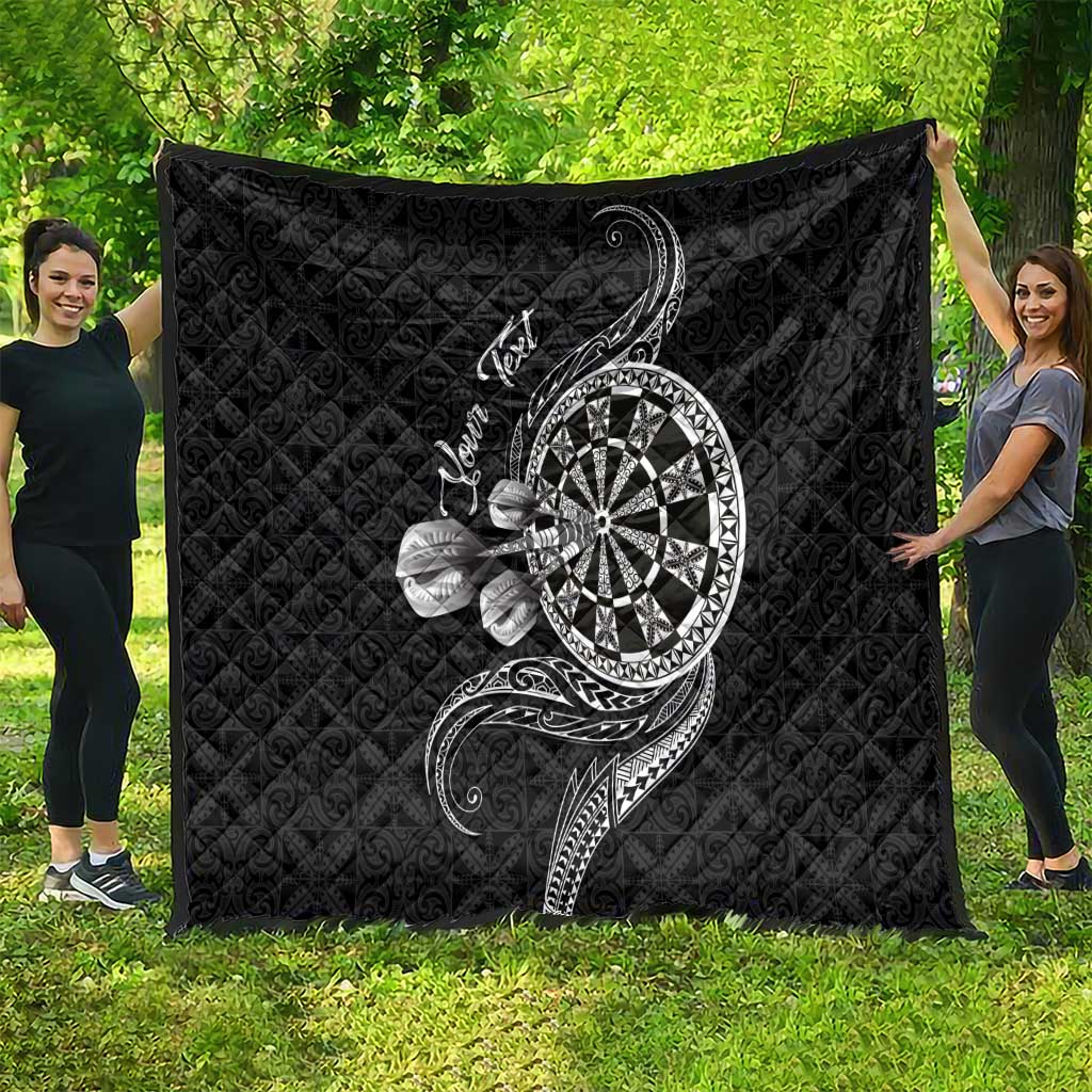 Personalised Niue Darts Masters Quilt Tribal Hiapo Dartboard - Polynesian Pride