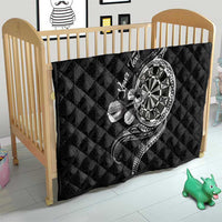 Personalised Niue Darts Masters Quilt Tribal Hiapo Dartboard - Polynesian Pride