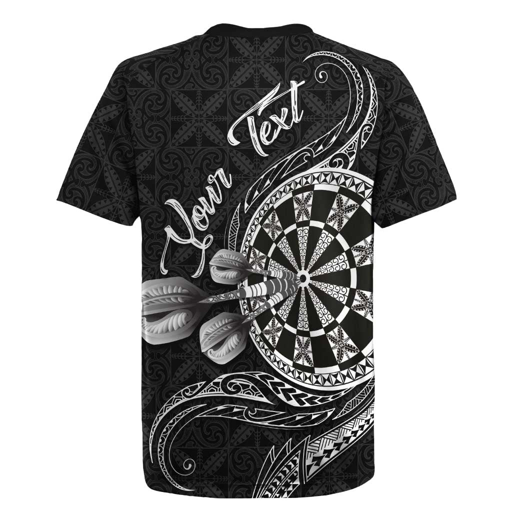 Personalised Niue Darts Masters Rugby Jersey Tribal Hiapo Dartboard LT03 - Polynesian Pride