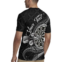 Personalised Niue Darts Masters Rugby Jersey Tribal Hiapo Dartboard LT03 - Polynesian Pride