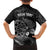 Personalised New Zealand Aotearoa Darts Masters Family Matching Tank Maxi Dress and Hawaiian Shirt Tribal Silver Fern and Ta Moko Dartboard - Polynesian Pride