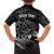 Personalised New Zealand Aotearoa Darts Masters Kid Hawaiian Shirt Tribal Silver Fern and Ta Moko Dartboard - Polynesian Pride