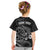 Personalised New Zealand Aotearoa Darts Masters Kid T Shirt Tribal Silver Fern and Ta Moko Dartboard - Polynesian Pride