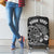 Personalised New Zealand Aotearoa Darts Masters Luggage Cover Tribal Silver Fern and Ta Moko Dartboard - Polynesian Pride