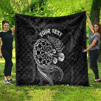 Personalised New Zealand Aotearoa Darts Masters Quilt Tribal Silver Fern and Ta Moko Dartboard - Polynesian Pride