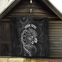 Personalised New Zealand Aotearoa Darts Masters Quilt Tribal Silver Fern and Ta Moko Dartboard - Polynesian Pride