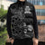 Personalised New Zealand Aotearoa Darts Masters Sleeveless Puffer Jacket Tribal Silver Fern and Ta Moko Dartboard - Polynesian Pride