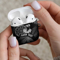 Personalised New Zealand Aotearoa Darts Masters AirPods Case Silver Fern and Maori Spirit - Polynesian Pride