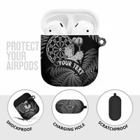 Personalised New Zealand Aotearoa Darts Masters AirPods Case Silver Fern and Maori Spirit - Polynesian Pride