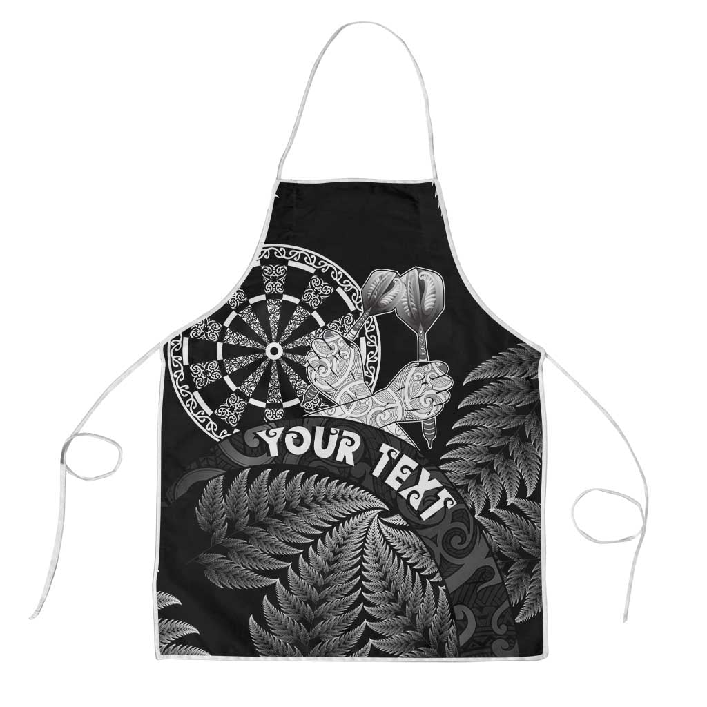 Personalised New Zealand Aotearoa Darts Masters Apron Silver Fern and Maori Spirit - Polynesian Pride