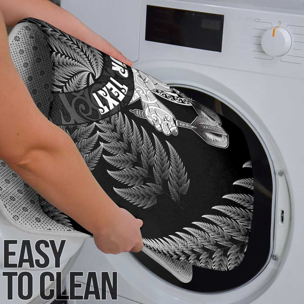 Personalised New Zealand Aotearoa Darts Masters Bathroom Set Silver Fern and Maori Spirit - Polynesian Pride