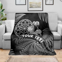 Personalised New Zealand Aotearoa Darts Masters Blanket Silver Fern and Maori Spirit - Polynesian Pride