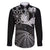 Personalised New Zealand Aotearoa Darts Masters Family Matching Short Sleeve Bodycon Dress and Hawaiian Shirt Silver Fern and Maori Spirit - Polynesian Pride