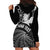 Personalised New Zealand Aotearoa Darts Masters Hoodie Dress Silver Fern and Maori Spirit - Polynesian Pride
