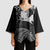 Personalised New Zealand Aotearoa Darts Masters Kimono Sleeve Blouse Silver Fern and Maori Spirit - Polynesian Pride