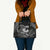 Personalised New Zealand Aotearoa Darts Masters Leather Bag Silver Fern and Maori Spirit - Polynesian Pride