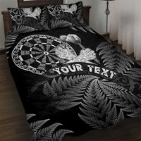 Personalised New Zealand Aotearoa Darts Masters Quilt Bed Set Silver Fern and Maori Spirit - Polynesian Pride