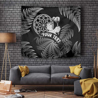 Personalised New Zealand Aotearoa Darts Masters Tapestry Silver Fern and Maori Spirit - Polynesian Pride