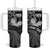Personalised New Zealand Aotearoa Darts Masters Tumbler With Handle Silver Fern and Maori Spirit - Polynesian Pride