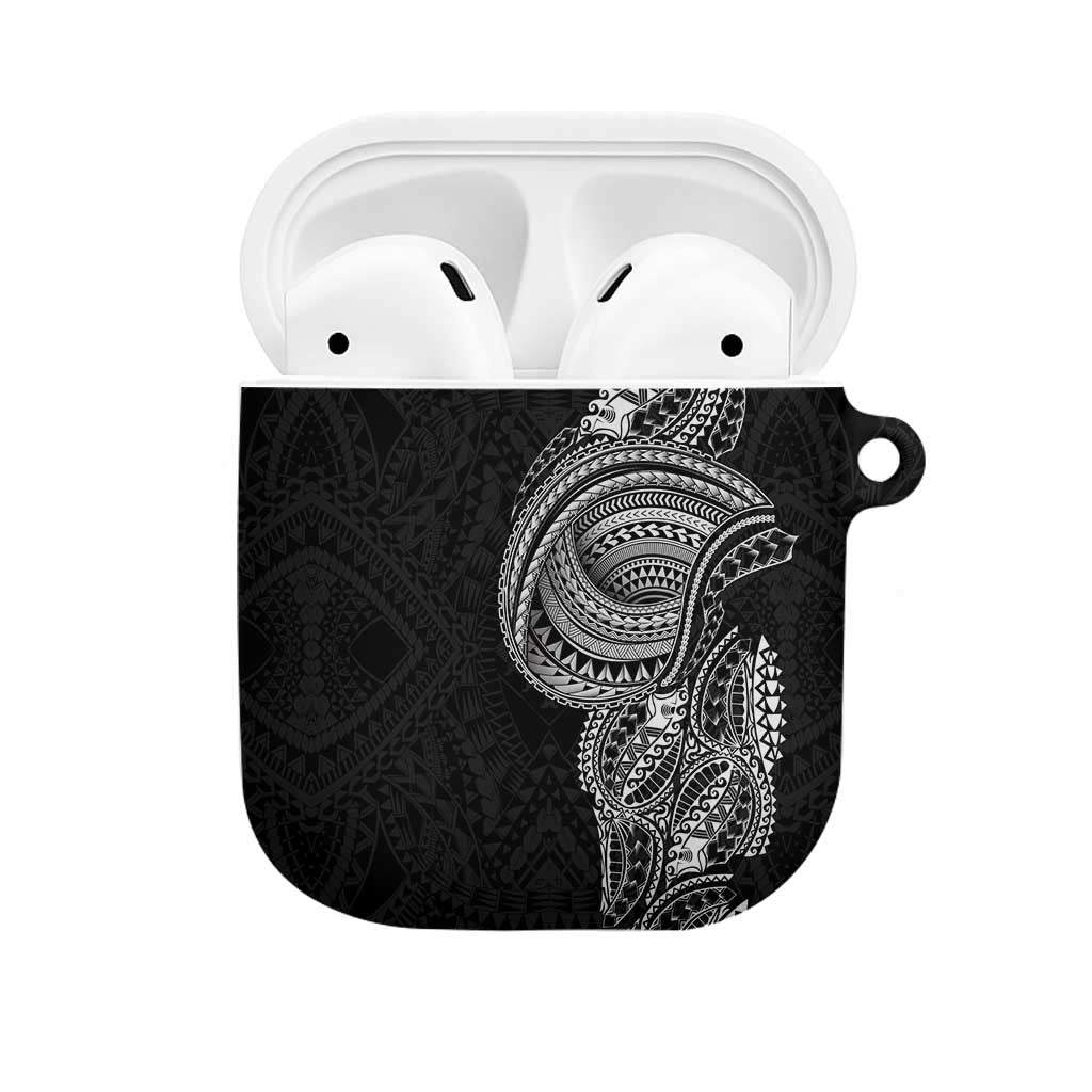 Traditional Polynesian Art Tattoos AirPods Case Black Color LT03 Black - Polynesian Pride